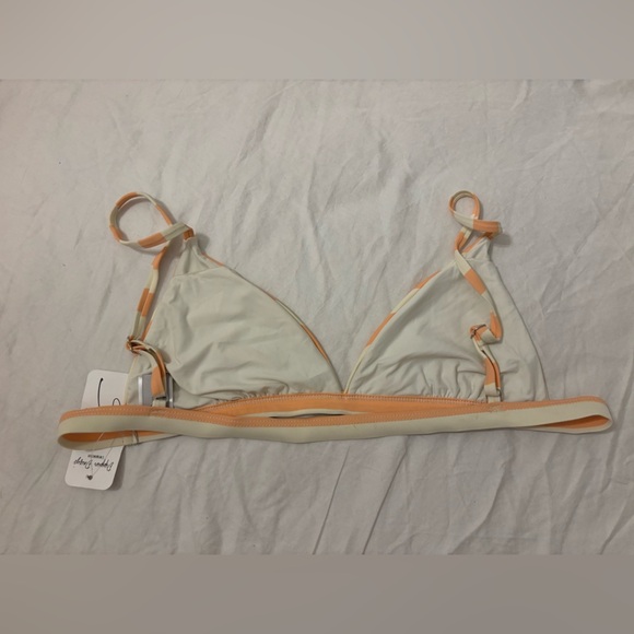 Dippin Daisy Striped Bikini Top XL NWT - Picture 3 of 3